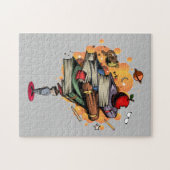 本頭が切れる ジグソーパズル (横)