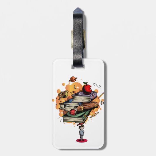 本頭が切れる ラゲッジタグ (裏面縦)