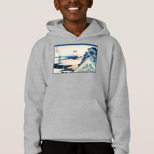 本願寺より望む富士山　日本木版画 (正面)