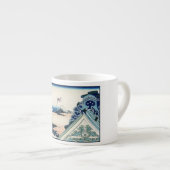 本願寺より望む富士山 日本木版画 エスプレッソカップ (正面右)