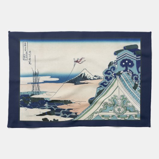 本願寺富士山木版画の日本の絶景 キッチンタオル (横)