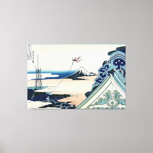 本願寺富士山木版画の日本の絶景 キャンバスプリント (正面)