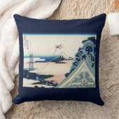 本願寺富士山木版画の日本の絶景 クッション (ブランケット)