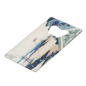 本願寺富士山木版画の日本の絶景 クレジットカード栓抜き (正面アングル)