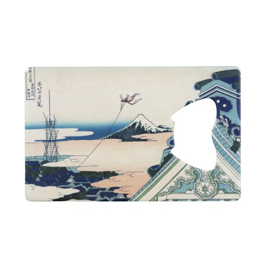 本願寺富士山木版画の日本の絶景 クレジットカード栓抜き (正面(横))