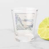 本願寺富士山木版画の日本の絶景 ショットグラス (裏面)