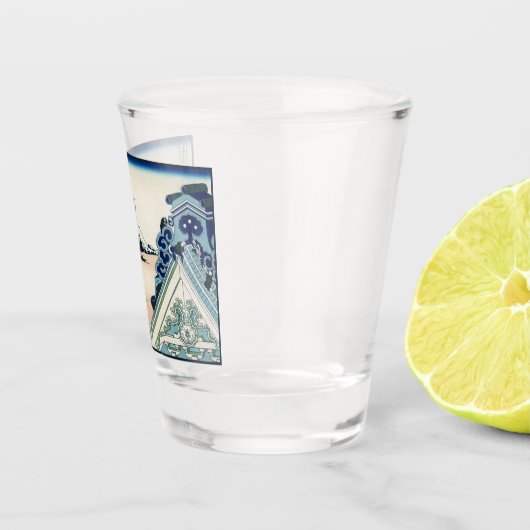 本願寺富士山木版画の日本の絶景 ショットグラス (右)