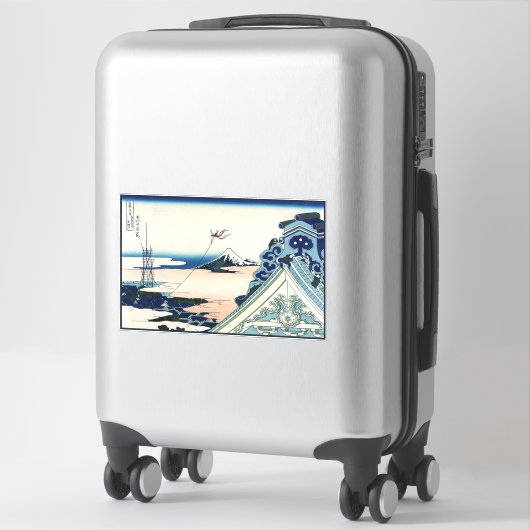 本願寺富士山木版画の日本の絶景 シール (スーツケース)