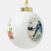 本願寺富士山木版画の日本の絶景 セラミックボールオーナメント (左)