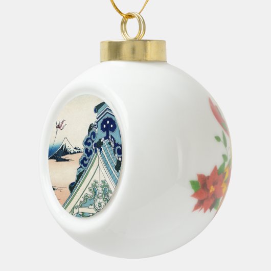 本願寺富士山木版画の日本の絶景 セラミックボールオーナメント (右)