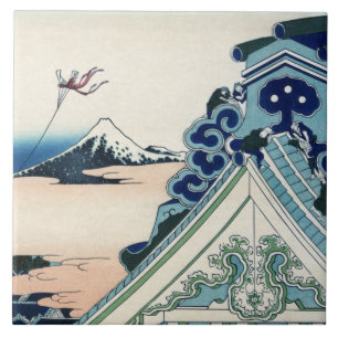 本願寺富士山木版画の日本の絶景 タイル