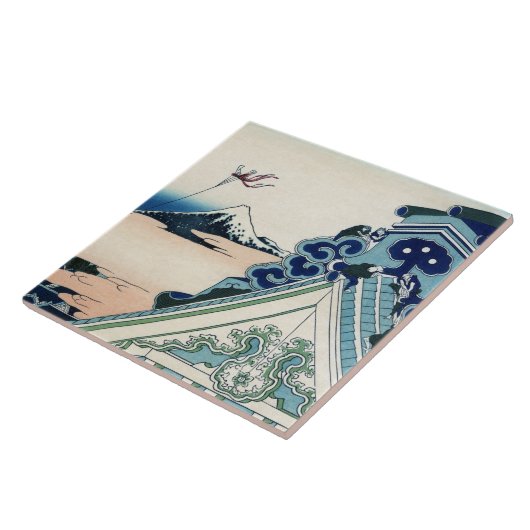 本願寺富士山木版画の日本の絶景 タイル (側面)