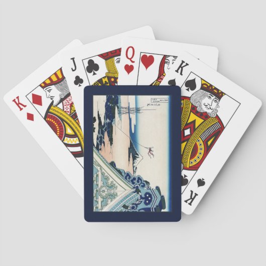 本願寺富士山木版画の日本の絶景 トランプ (裏面)