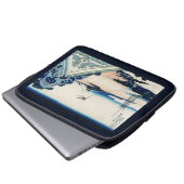 本願寺富士山木版画の日本の絶景 ラップトップスリーブ (正面下部)