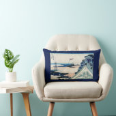 本願寺富士山木版画の日本の絶景 ランバークッション (椅子)