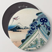 本願寺富士山木版画の日本の絶景 缶バッジ (正面&裏面)