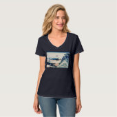 本願寺富士山木版画の日本の絶景 Tシャツ (正面フル)