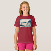 本願寺富士山木版画の日本の絶景 Tシャツ (正面フル)