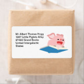 本飛んでいると豚の海運出荷ラベル ラベル (インサイチュ)