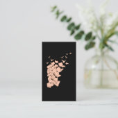 本飛んでいる鳥図書本虫 名刺 (スタンド正面)