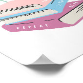 本食べの眠読り ポスター (角)