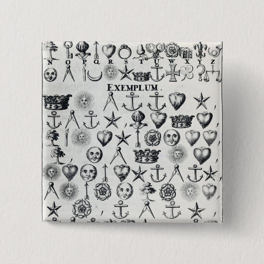 本9からのイラストレーション 缶バッジ (正面)