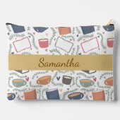 本、ろうそく、紅茶 アクセサリーポーチ (裏面)