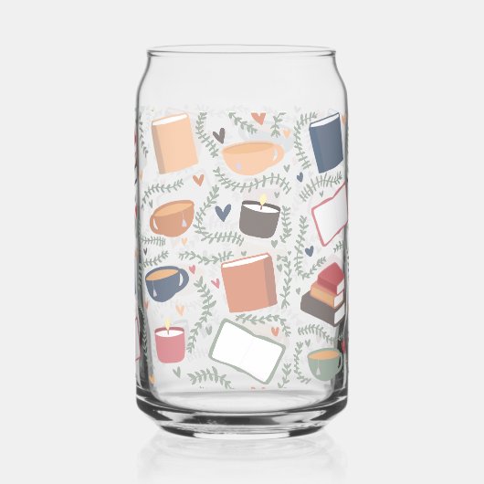 本、ろうそく、紅茶 ガラス缶 (裏面)