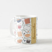 本、ろうそく、紅茶 コーヒーマグカップ (正面左)