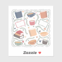 本、ろうそく、紅茶