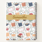 本、ろうそく、紅茶 ノートブック (裏面)