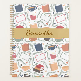 本、ろうそく、紅茶 プランナー手帳