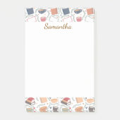 本、ろうそく、紅茶 ポストイット (正面)