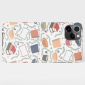 本、ろうそく、紅茶 iPhoneケース (裏面横)