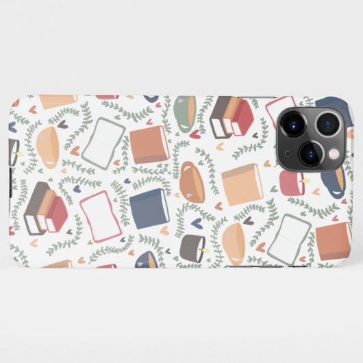 本、ろうそく、紅茶 iPhoneケース (裏面横)