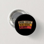 本 – コーヒーの本を飲読む、本の恋人の贈り物 缶バッジ (正面&裏面)