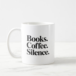 本。コーヒー。静寂。ブックラバーマグ コーヒーマグカップ