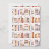 「本」テーマのブライズシャワー招待状 招待状 (裏面)