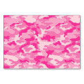 本-ピンクの迷彩柄の女の子のベビーシャワーカード--を持って来て下さい テーブルナンバー (裏面)