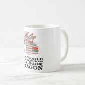 本-ブックワームの世界は本の竜である コーヒーマグカップ (正面右)
