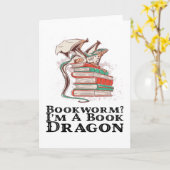 本 – ブックワーム?私は本のドラゴン カード (黄色い花)