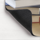 本、リンゴ、学校の机のスタック マウスパッド (コーナー)