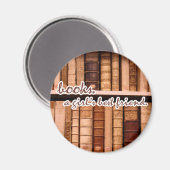 本 – 女の子の最高の友達。 マグネット (正面/裏面)