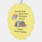 本=幸福、愛読 オーナメントカード (左)