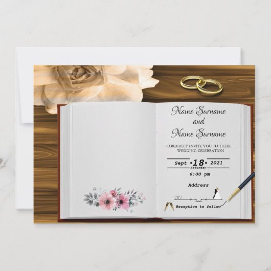 本 招待状 (正面)