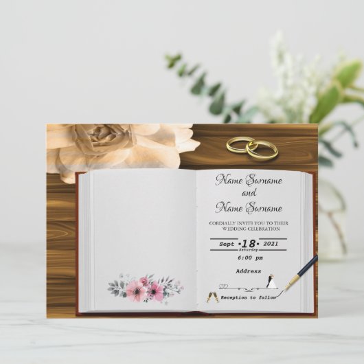 本 招待状 (スタンド正面)