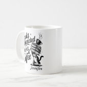 本 + 書籍に気を取られやすい コーヒーマグカップ (正面左)