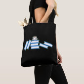 本 - 本とティーカップ トートバッグ (クローズアップ)