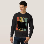 本  本と本 読書の楽しみ 本好き スウェットシャツ (正面フル)