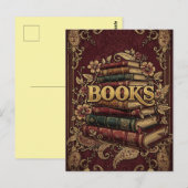 本 本好き 読書家 作家 読者 読書愛好家 ポストカード (正面/裏面)